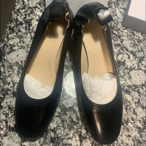 NEW! Everlane Black Leather Day Heels